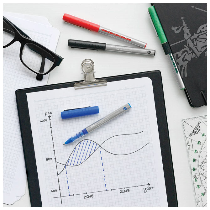 ROLER 0,2 MM MICRO (0,5 MM) FREE INK FABER-CASTELL 348502 CRNI