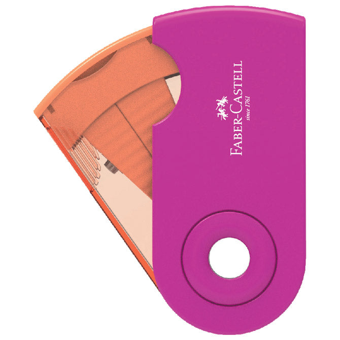 ŠILJILO PVC S PVC KUTIJOM 1RUPA SLEEVE MINI FABER CASTELL 182714 SORTIRANO