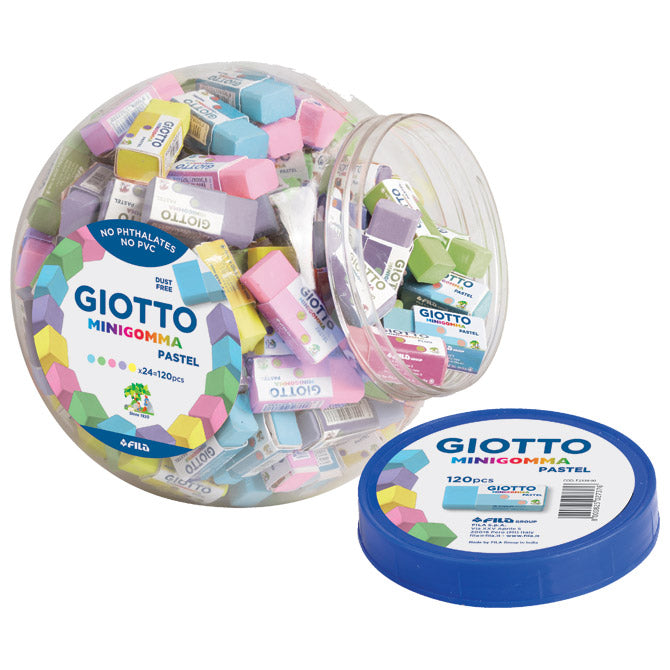 RADIRKA MINIGOMMA GIOTTO FILA 2339 SORTIRANE PASTELNE BARVE