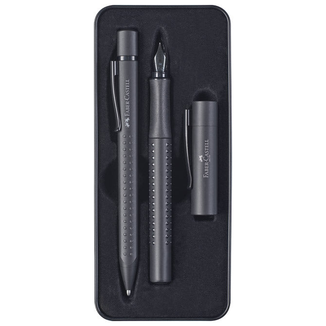 GARNITURA OLOVKA KEMIJSKA PLUS NALIVPERO GRIP 2011 EDITION U MET.KUT. FABER CASTELL 201626 MAT CRNA