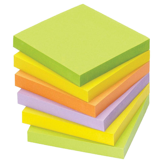 Blok samoljepljiv  75x75mm 100l spring global notes 5854-76 neon sortirano