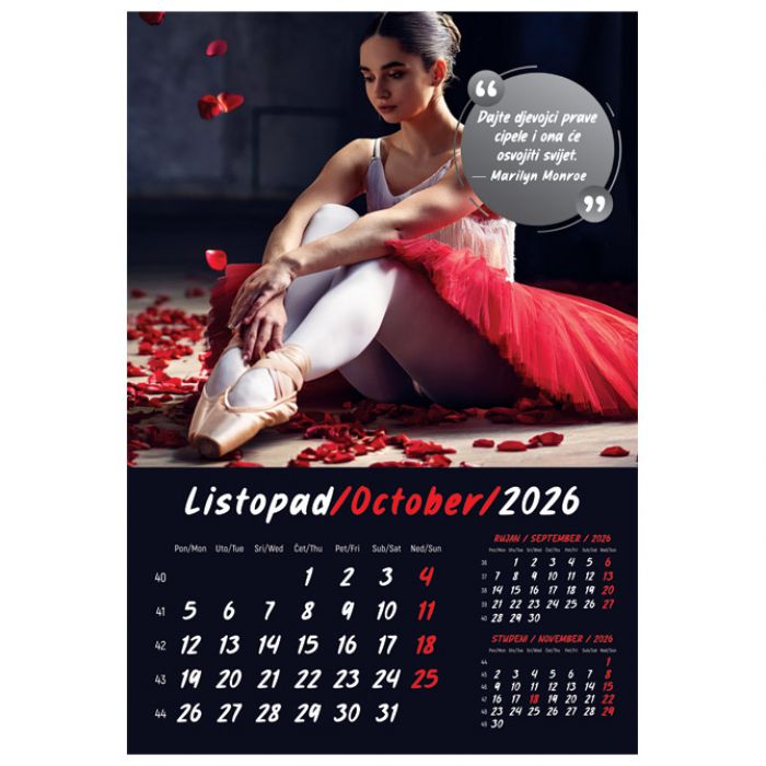 KALENDAR "ZRNCE MUDROSTI 2026" 13 LISTOVA, SPIRALA