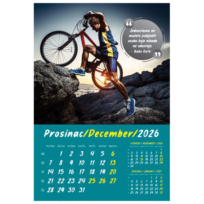 KALENDAR "ZRNCE MUDROSTI 2026" 13 LISTOVA, SPIRALA