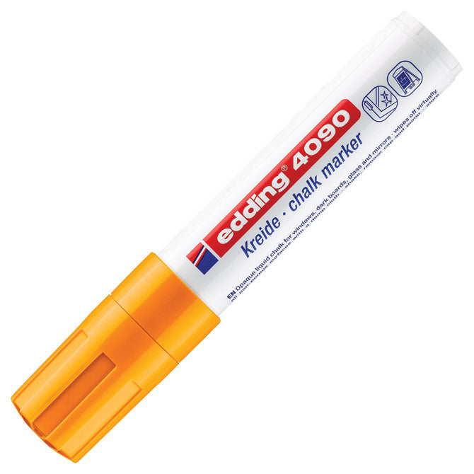 Marker-kreda za steklo 4-15mm edding 4090 neon oranžni