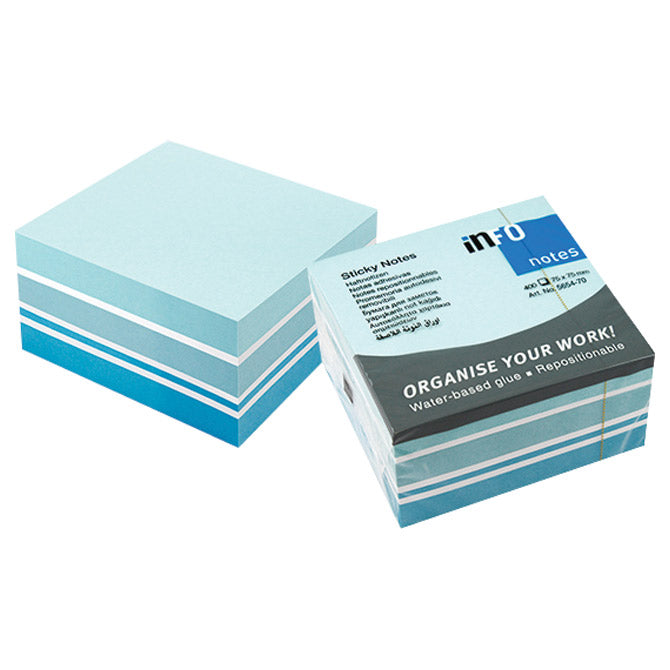 Blok samoljepljiv kocka 75x75mm 400l global notes 5654-70 sortirano
