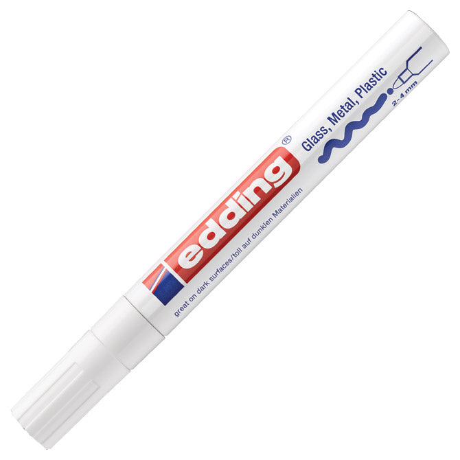 PERMANENTNI OZNAČEVALEC SIJAJNI LAKIRNI 2-4MM EDDING 750 BELI