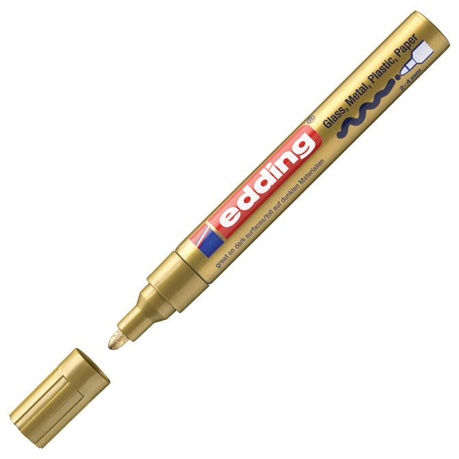 PERMANENTNI MARKER SIJAJČI LAKIRNI 2-4MM EDDING 750 ZLATI