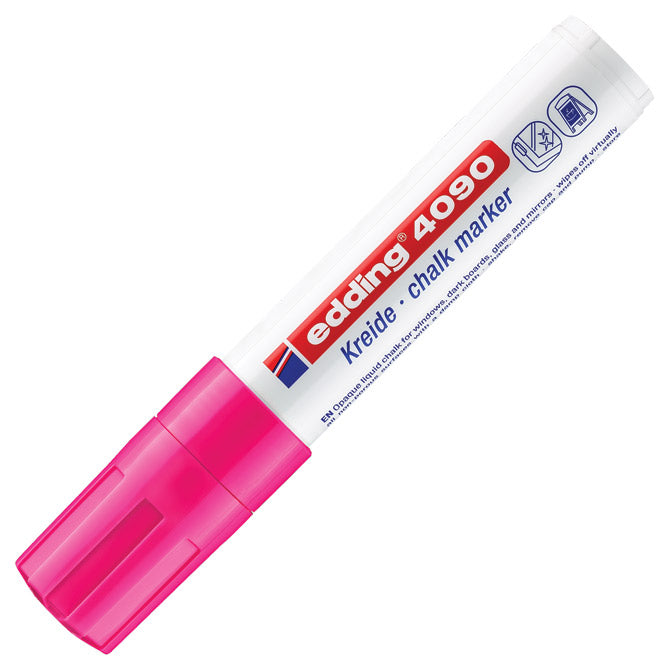 Marker-kreda za staklo 4-15mm edding 4090 neon rozi