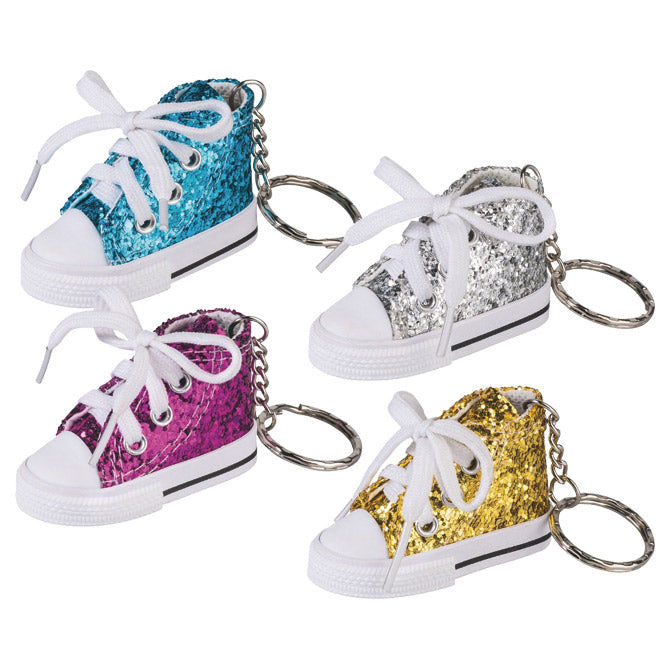 Privjesak za ključeve glitter tenisica brunnen 10-27309 04 sortirano