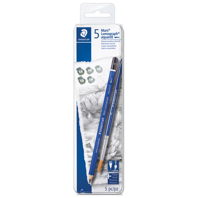 OLOVKA GRAFITNA PK5 PLUS KIST U MET.KU.MARS LUMOGRAPH AQUARELL DESIGNJOURNEY STAEDTLER 100A G6
