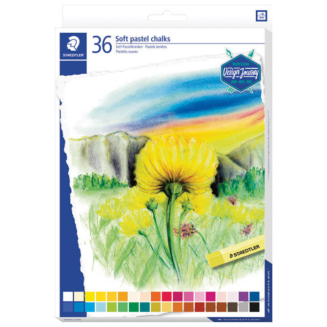 Suha pastel 36 barv design journey staedtler 2430 c36 blister