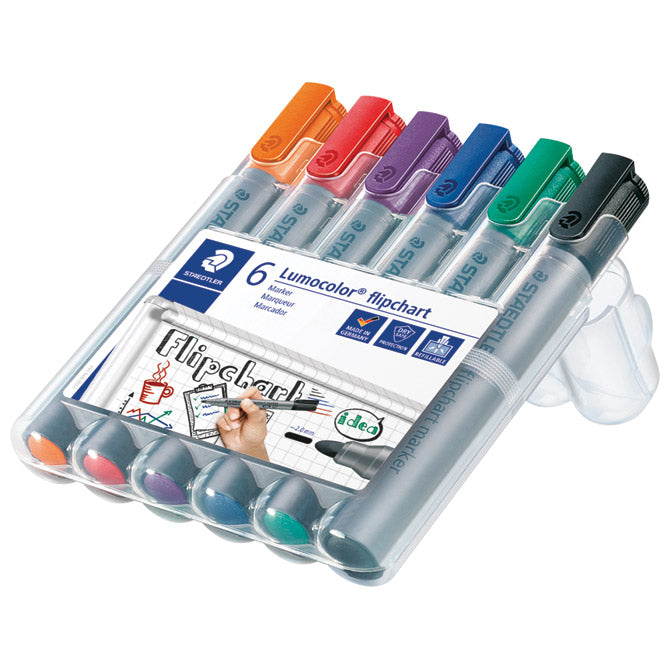 Flomaster za flipchart 2mm pk6 lumocolor staedtler 356 wp6 sortirano