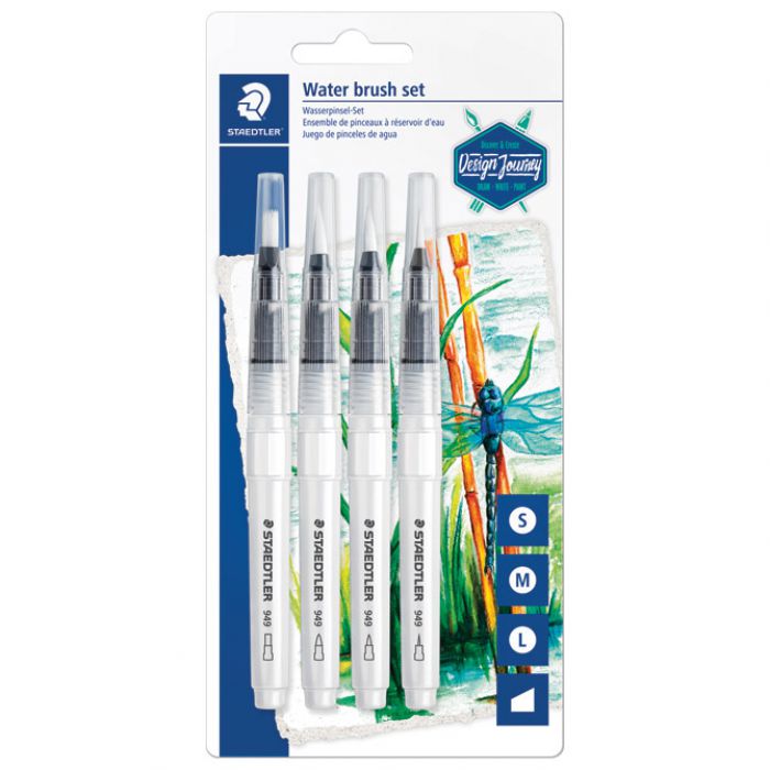 KIST ZA VODENE BOJE SA SPREMNIKOM ZA VODU PK4 DESIGN JOURNEY STAEDTLER 949-SBK4-C BLISTER