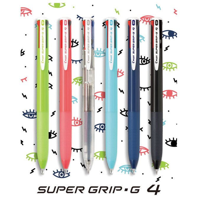 Kemični svinčnik grip štiribarvni super grip g4 pilot bpkgg-35m-b črna