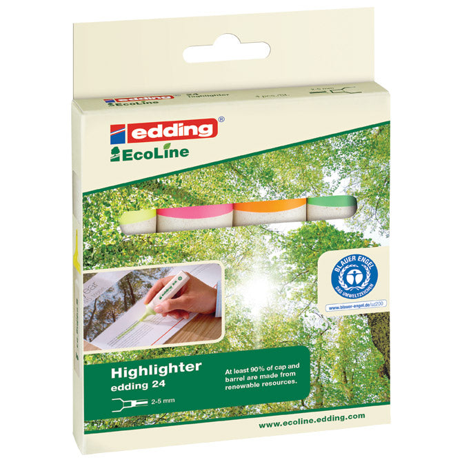 Označevalec 2-5mm ecoline edding 24 4barve blister