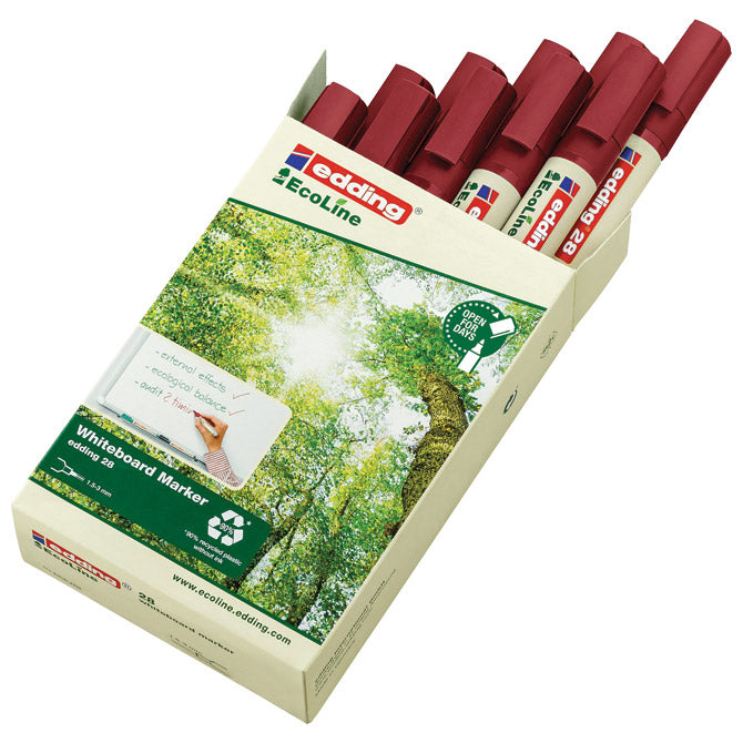 Marker za belo tablo 1,5–3mm ecoline edding 28 rdeč