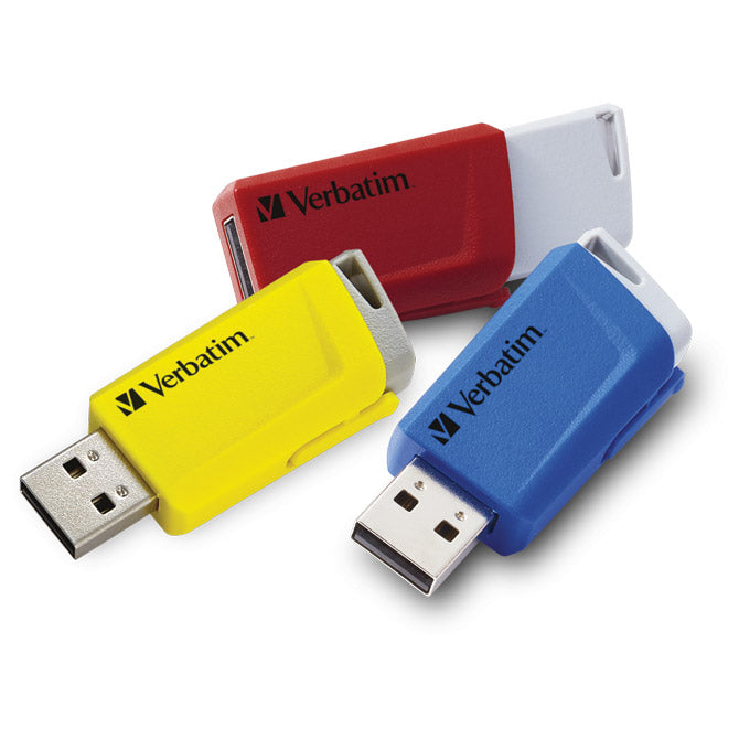 Memorija USB 3x16GB 3.0 Store'n'Click Verbatim 49306 sortirano blister
