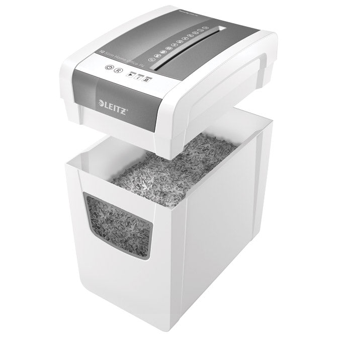 UNIŠTAVAČ DOKUMENTACIJE  10 LISTOVA CROSSCUT IQ SLIM LEITZ 80010000 BIJELO/SIVI