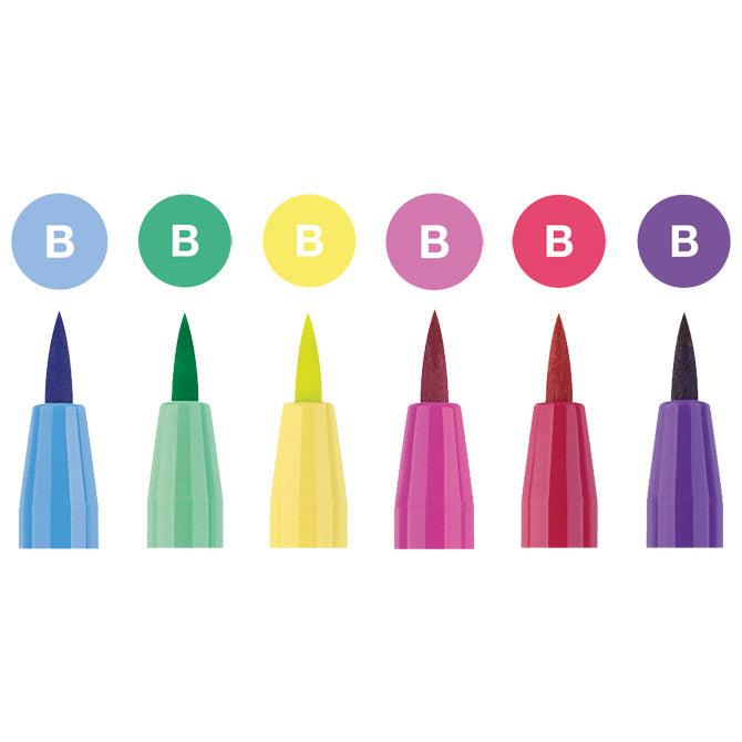 FLOMASTER PITT ARTIST  6BOJA MANGA SHOJO FABER CASTELL 167155 BLISTER
