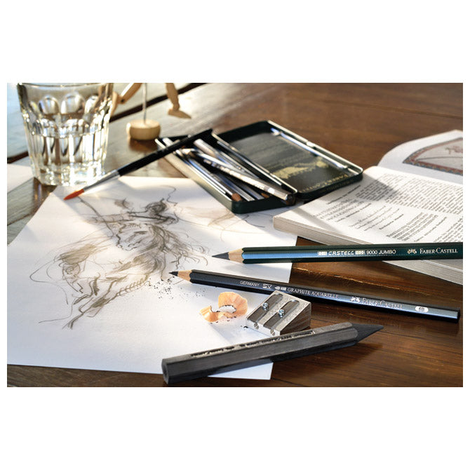 SVINČNIK GRAFITNI PK5 V KOVINSKI ŠKATLI AQUARELLE FABER CASTELL 117805