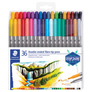 FLOMASTER 36BARVNI DVOSTRANSKI Z 2 KONICAMA DESIGN JOURNEY STAEDTLER 3200 TB36 BLISTER