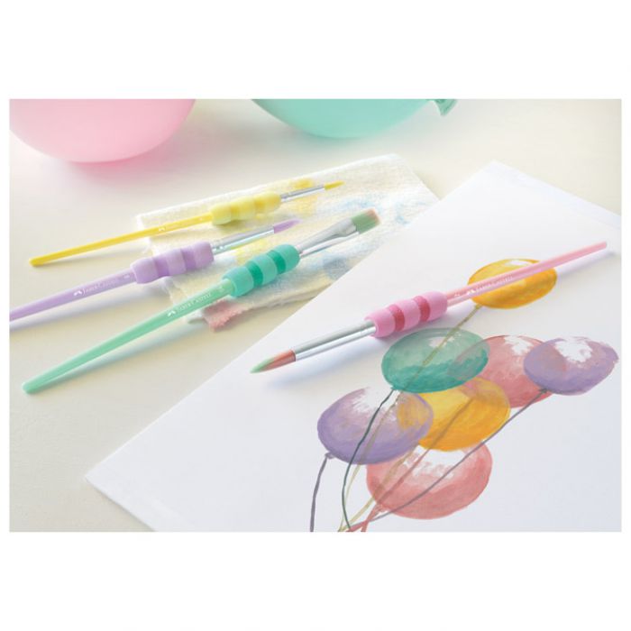 SET KISTOVA OD SINTETIČKIH VLAKANA PK4 FABER-CASTELL 481620 PASTEL BLISTER