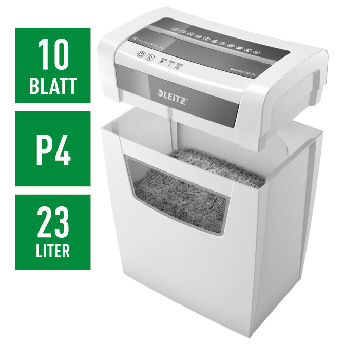 UNIŠTAVAČ DOKUMENTACIJE  10 LISTOVA IQ HOME LEITZ 80090100 BIJELO/SIVI
