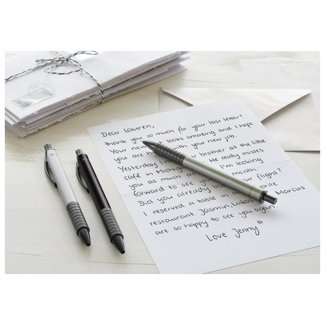 Kemični svinčnik basic metal faber castell 143411 mat srebrna