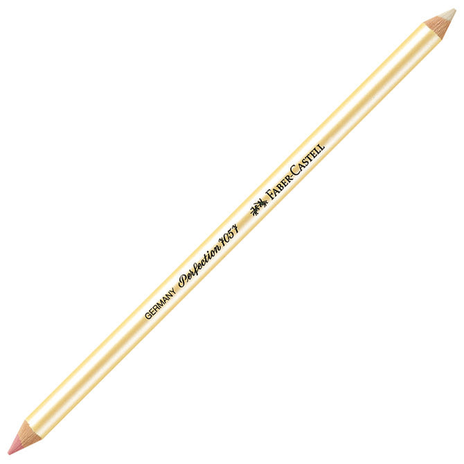 RADIRKA V SVINČNIKU ČRNILO/GRAFITNA PERFECTION 7057 FABER CASTELL 185712 RDEČE-BELA