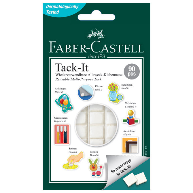 Lepilni blazinice 50g 90x tack-it faber castell 589150 belo blister