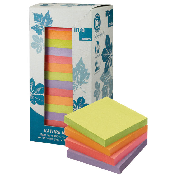 SAMOLEPILNI BLOK 75X75MM 16X100L NATURE GLOBAL NOTES 5654-88TW7 RAZVRŠČENO