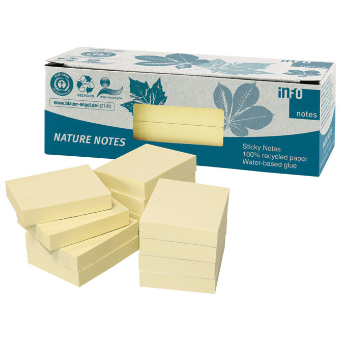 Samolepilni blok 40x50mm 12x100L Nature Global Notes 5653-11box rumen