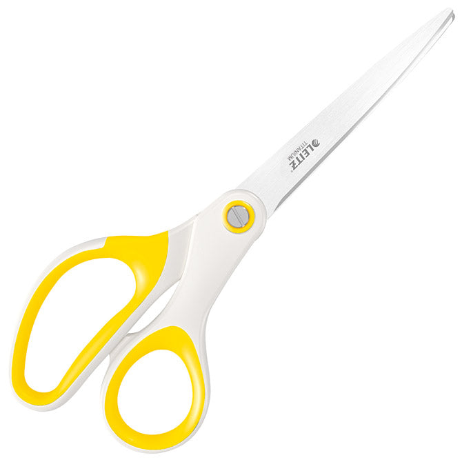 ŠKARE UREDSKE 20,5CM WOW TITANIUM LEITZ 53192116 BIJELE/ŽUTE BLISTER