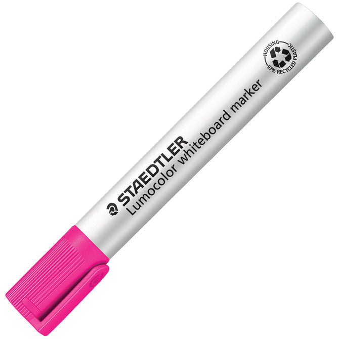 MARKER ZA BIJELU PLOČU 2MM RECIKLIRANI LUMOCOLOR STAEDTLER 351-20 ROZI