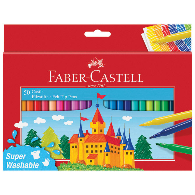 FLOMASTER ŠKOLSKI  50BOJA FABER CASTELL 554204 BLISTER