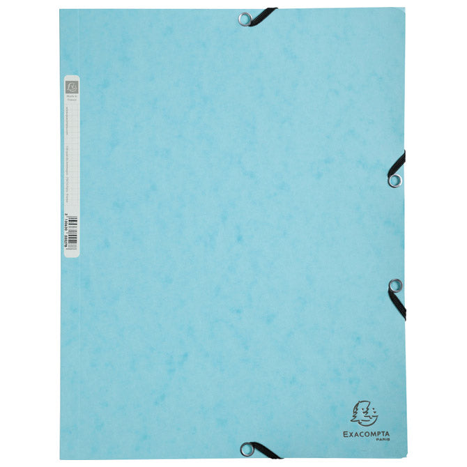 FASCIKL KLAPA S GUMICOM KARTON A4 AQUAREL EXACOMPTA 55528E PASTELNO PLAVA