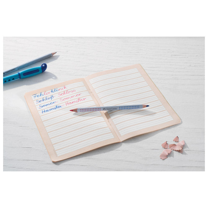 Barve leseni jumbo grip faber castell 110910 rdeča/modra