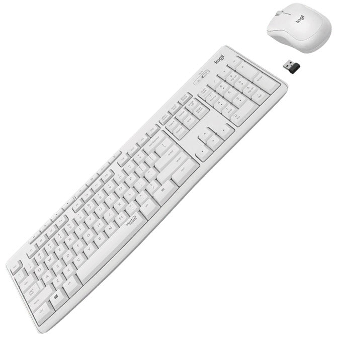 TIPKOVNICA PLUS MIŠ BREZŽIČNI MK295 LOGITECH BELA