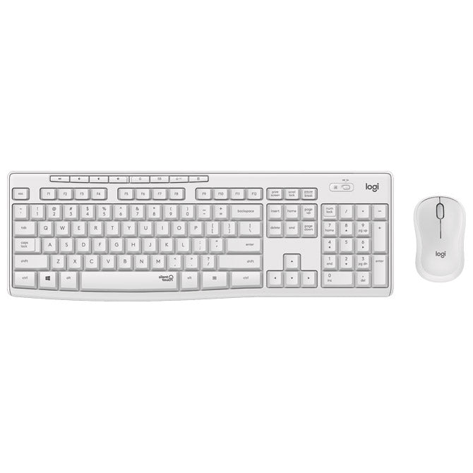 TIPKOVNICA PLUS MIŠ BREZŽIČNI MK295 LOGITECH BELA