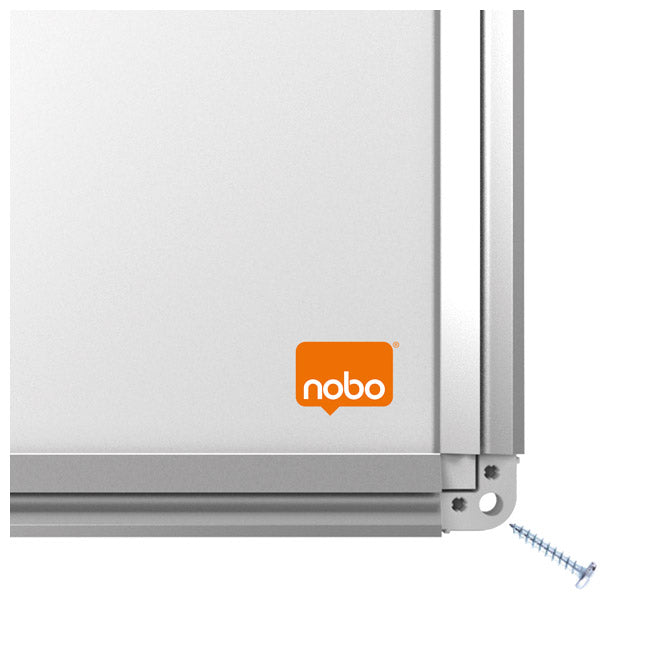 PLOČA MAGNETNA  90X60CM ALUMINIJSKI OKVIR PREMIUM PLUS STEEL NOBO 1915155 BIJELA