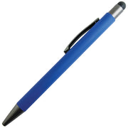 Kemični svinčnik kovinski gumiran+touch pen YFA 2665C Bergen modro/antracit