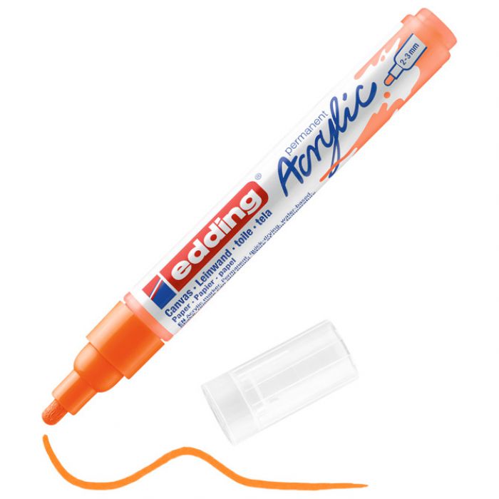 MARKER AKRILNI 2-3 MM EDDING 5100066 FLUO NARANČASTI