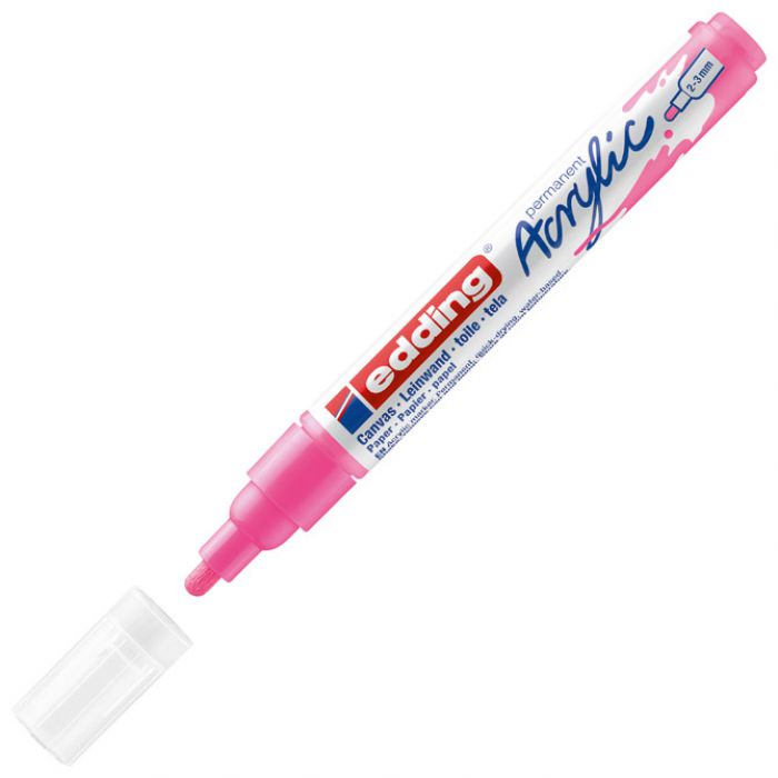 MARKER AKRILNI 2-3 MM EDDING 5100069 FLUO ROZI