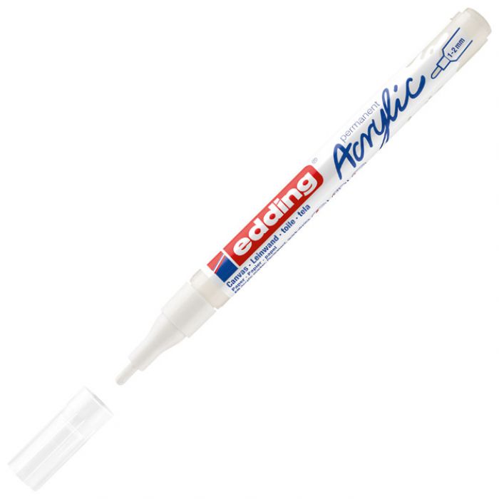 MARKER AKRILNI 1-2 MM EDDING 5300922 BIJELI