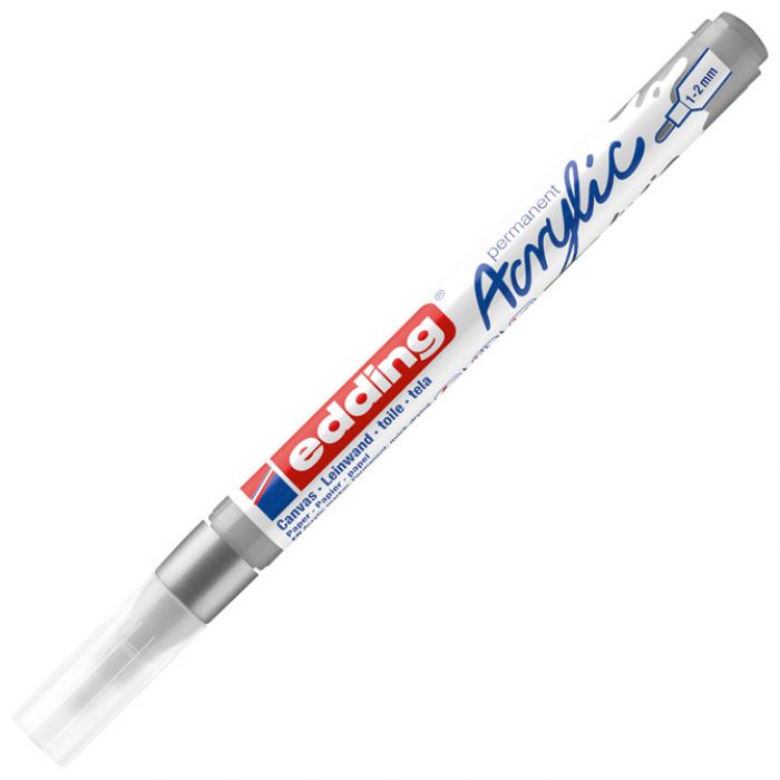 MARKER AKRILNI 1-2 MM EDDING 5300923 SREBRNI
