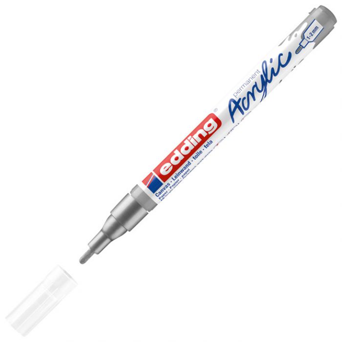 MARKER AKRILNI 1-2 MM EDDING 5300923 SREBRNI