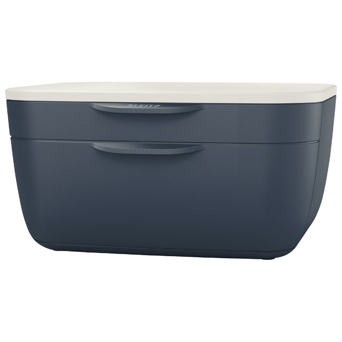 ŠKATLA Z 2 PREDALOMA COSY LEITZ 53570089 TEMNO SIVA/BELA