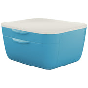 ŠKATLA Z 2 PREDALOMA COSY LEITZ 53570061 MODRA/BELA