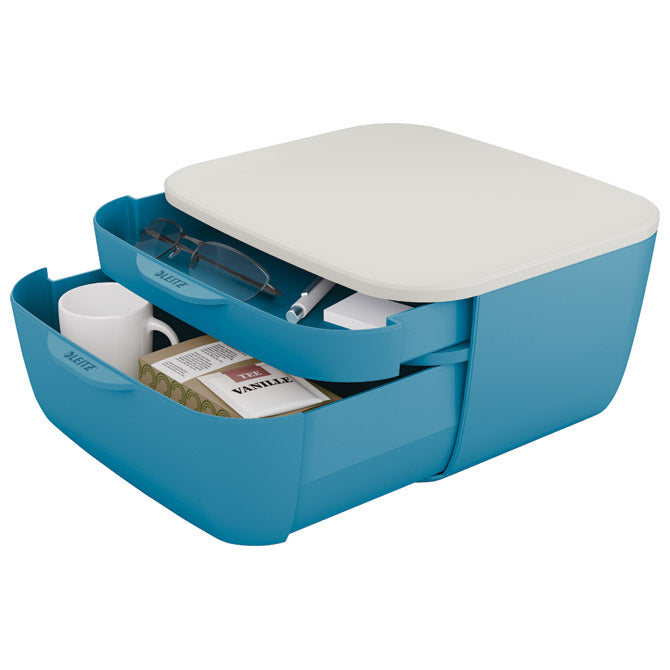 KUTIJA S  2 LADICE COSY LEITZ 53570061 PLAVA/BIJELA