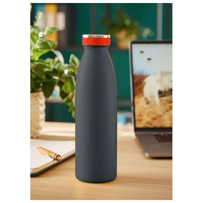BOCA TERMO METALNA 500ML COSY LEITZ 90160089 TAMNO SIVA